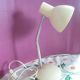 Lampe de bureau vintage en metal peint reglable loft