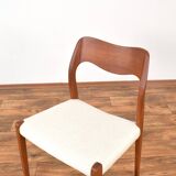 Chaises Modèle 71 en Teck par Niels Otto (NO) Møller pour JL Møllers, 1950
