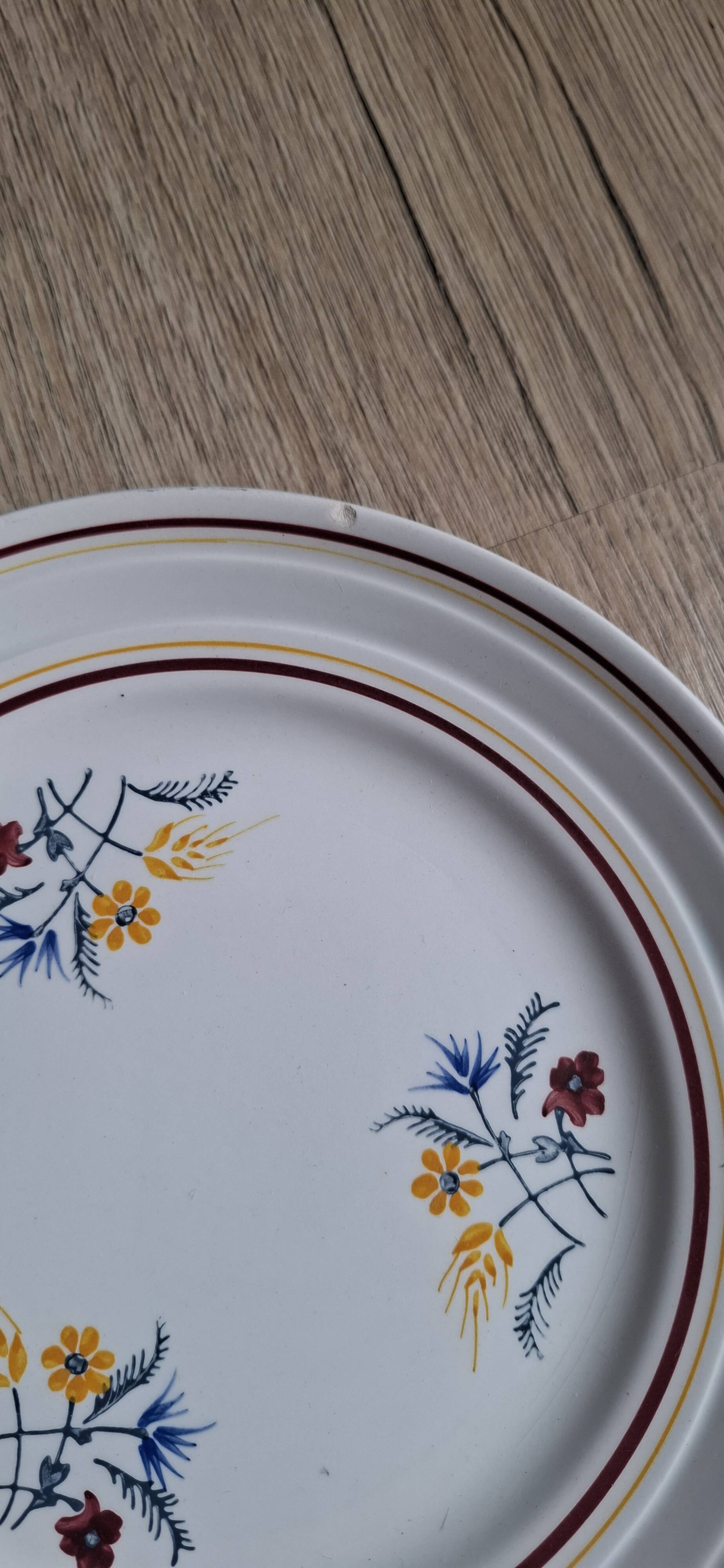 Set of 6 St Amand Christiane Céramon plates