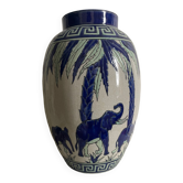 Keralouve La Louvière Elephants vase