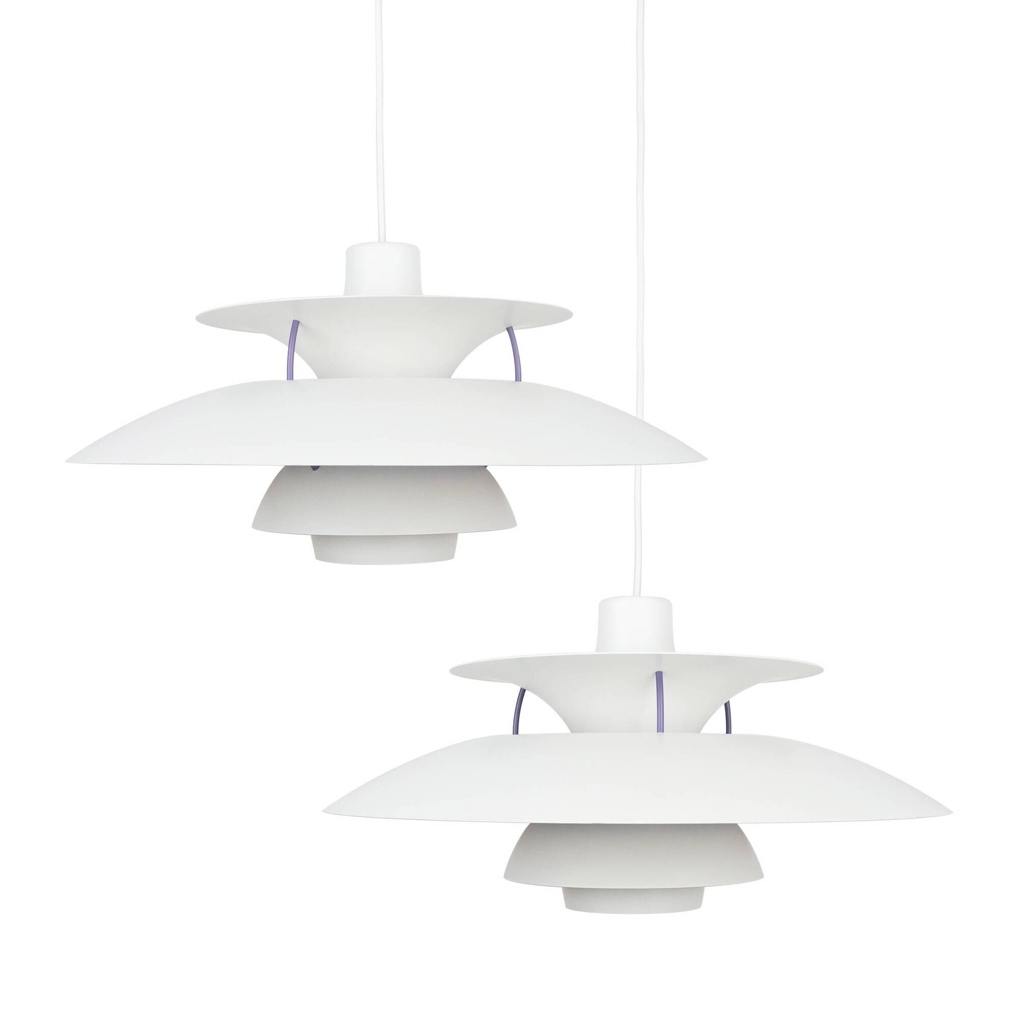 Pair of 2 Danish vintage PH 5 lamps by Poul Henningsen, Louis Poulsen, 1958
