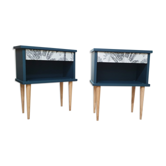 Pair of vintage bedsides