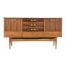 Midcentury sideboard in walnut and brass