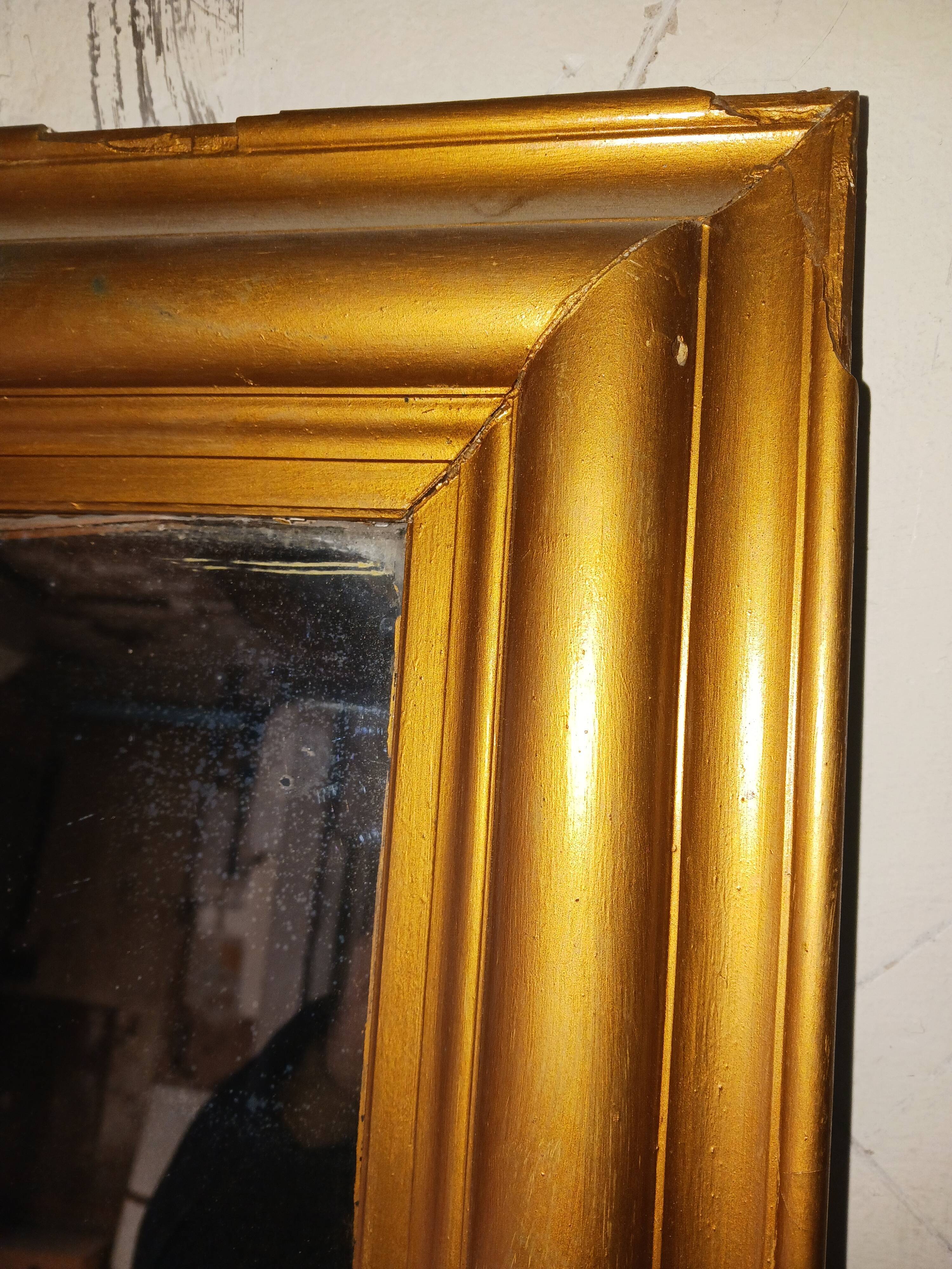 Very large rectangular coffee mirror, bistro XIX eme. 1.96 m/1.50