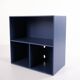 Montana bookcase – blue – 4 shelves