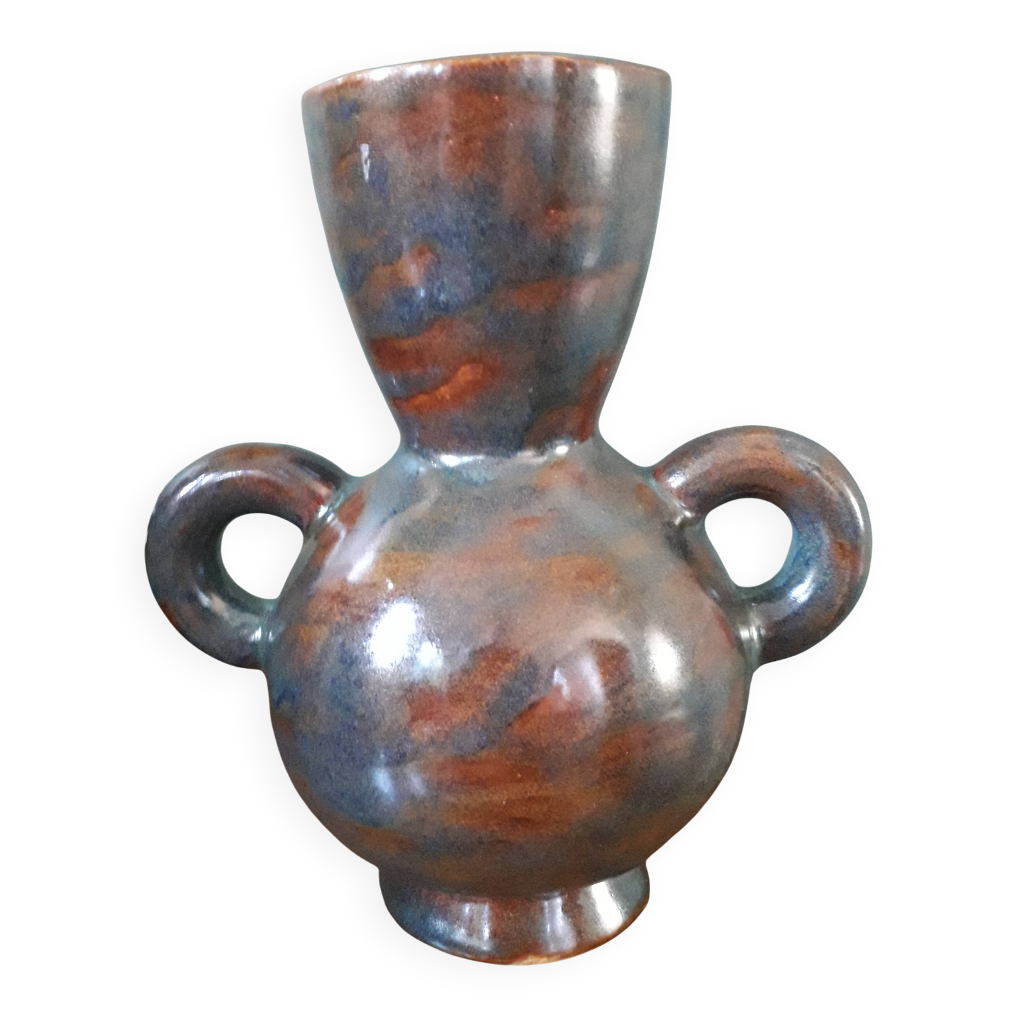 Very original vintage vase in the shape of an amphora