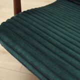 Fauteuil en velours, design danois, années 1970, production : Danemark