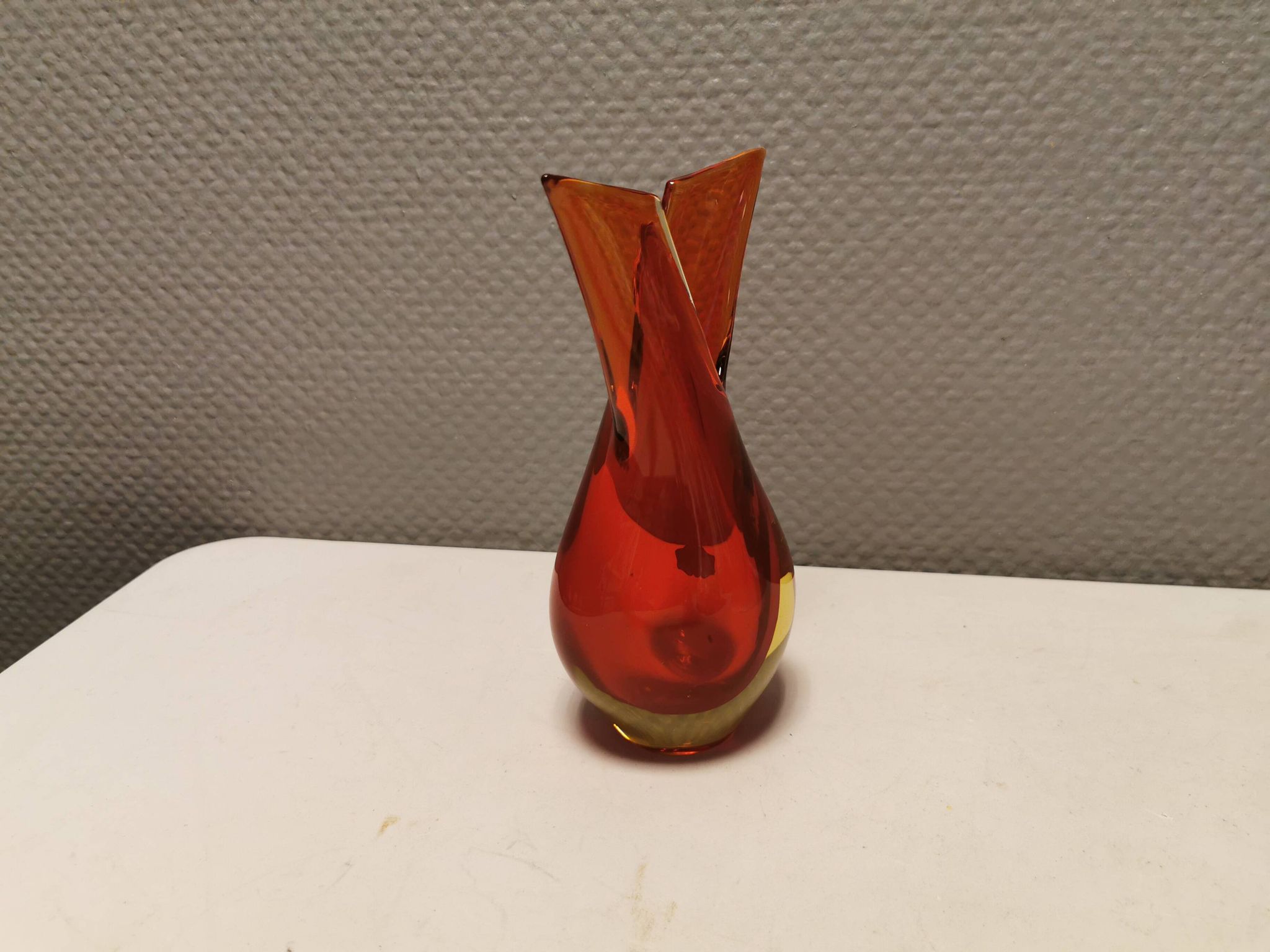 Vase en verre de Murano par Flavio Poli années 1950