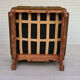 Ensemble de fauteuils bois de chêne laine état d’origine années 1970