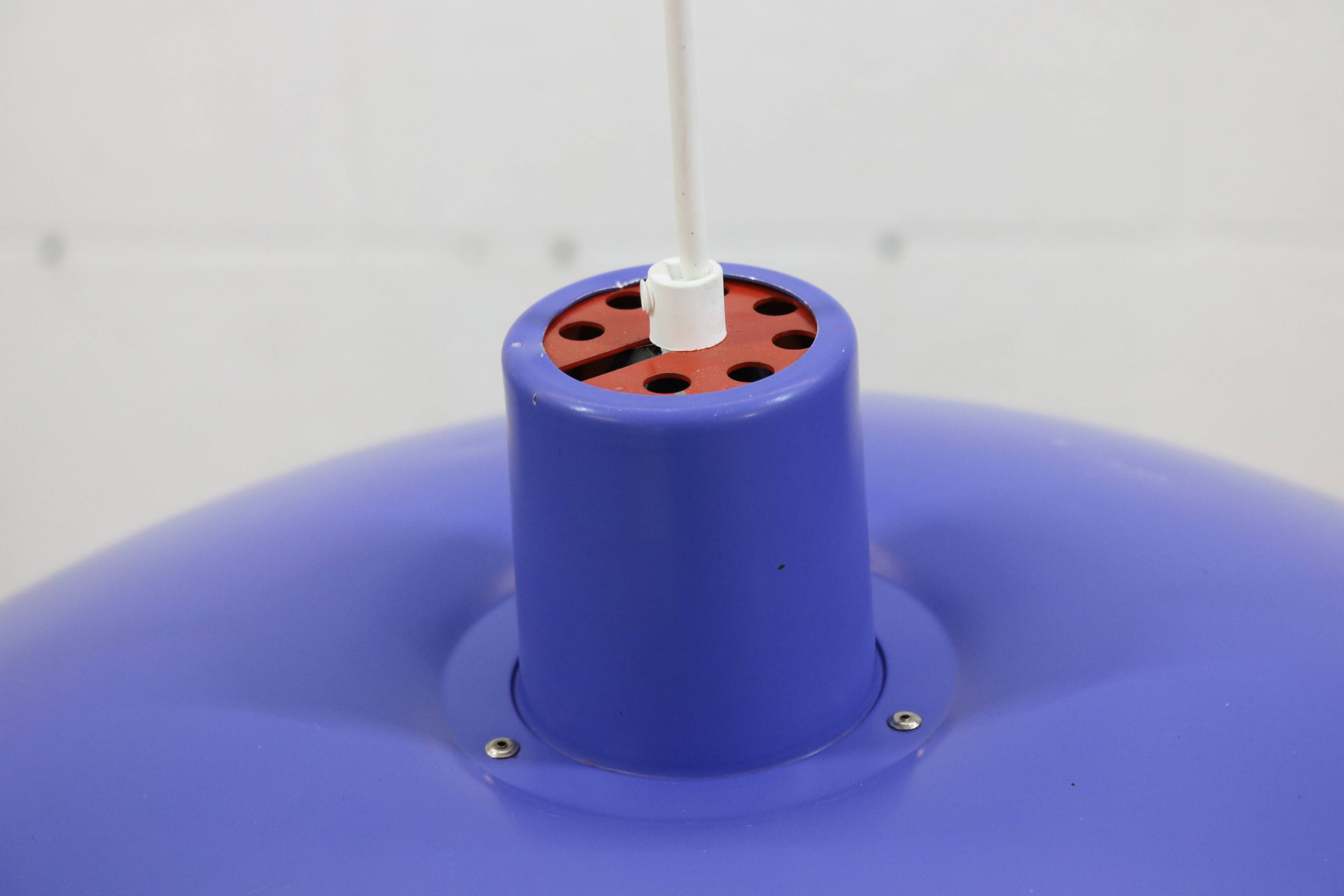 Blue Louis Poulsen PH 4/3 Pendant Lamp: 1970s Scandinavian Design