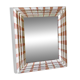 Antique hand-painted wooden mirror