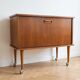 Meuble bar scandinave vintage en teck