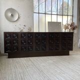 Brutalist sideboard attributed to De Coene 70s