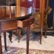 Solid walnut mahogany side table