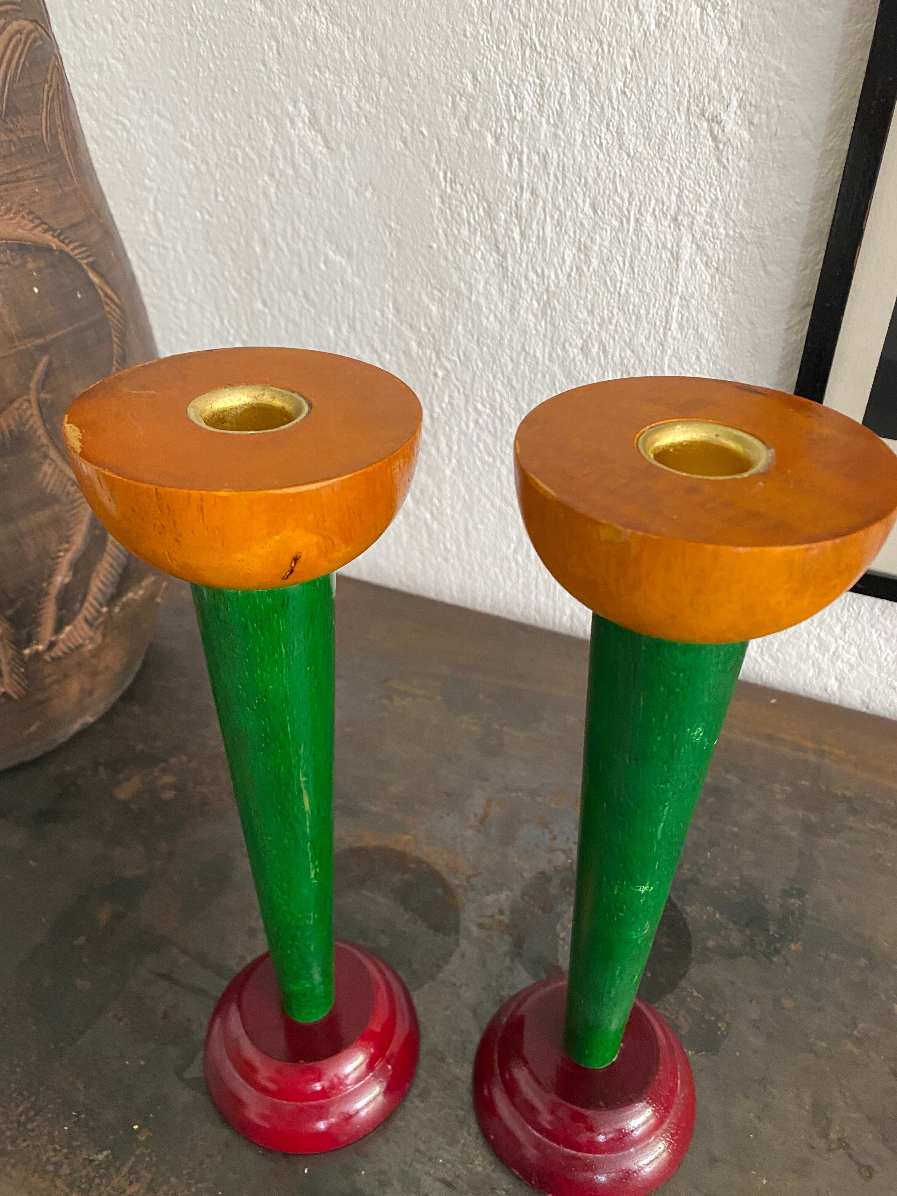 Pair of vintage Ikea candle holders