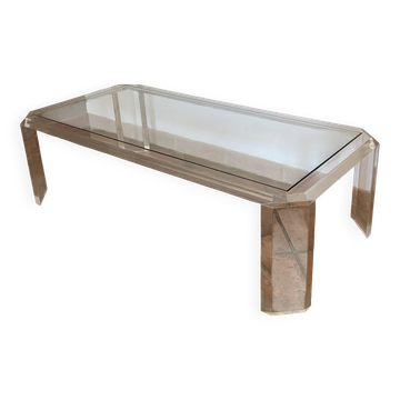 Table basse Athena par David Lange. 1970. 120x60.