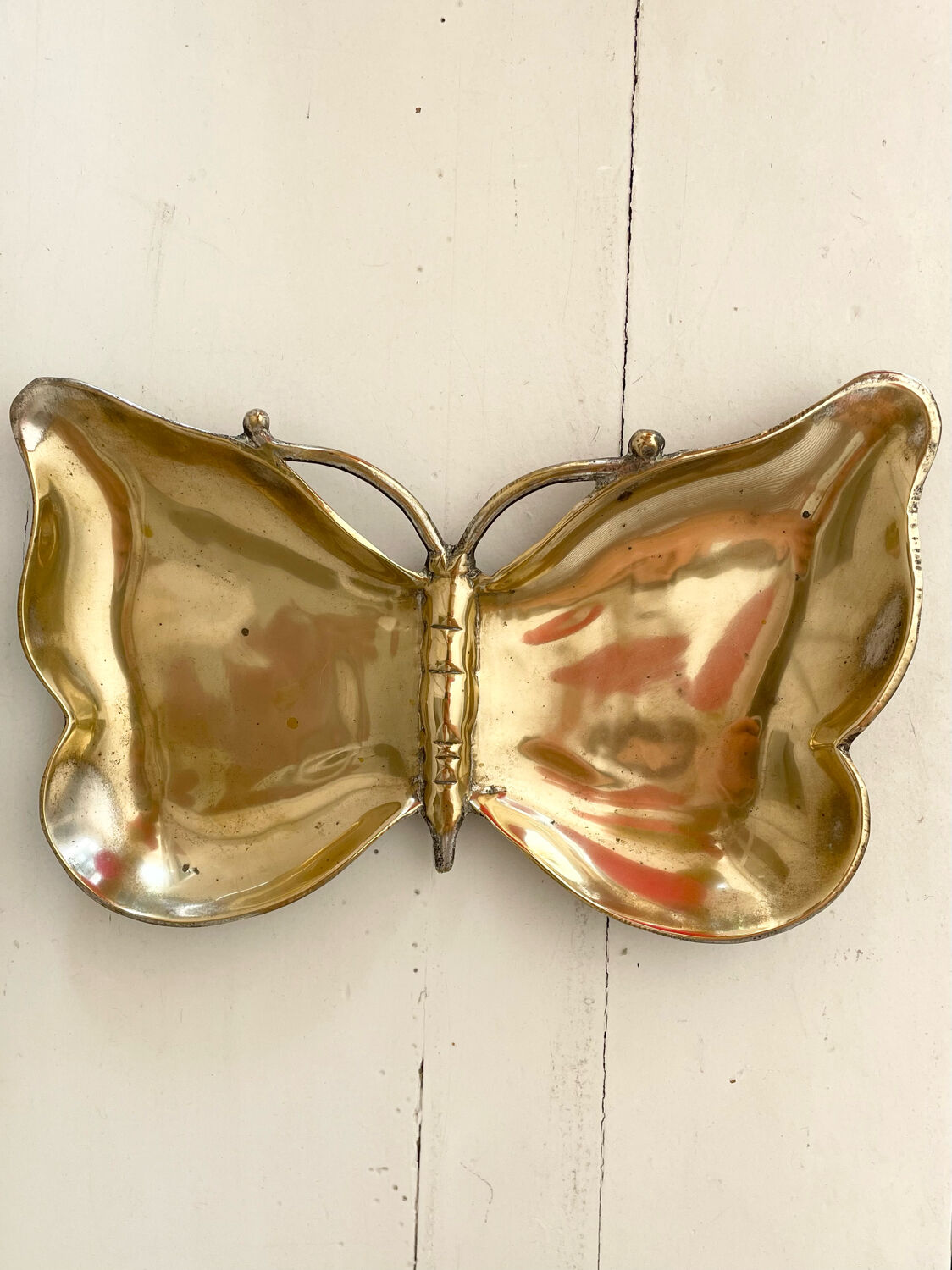 Empty butterfly brass pocket