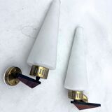 Mid-Century pair of sconces, Italy 1950s