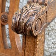 American office chair Louis XVI style wood and caning 1900