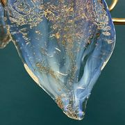 Murano Ice glass ceiling light, Italy, 1970s