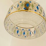 Vintage granite glass pendant lamp