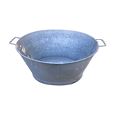 Oval zinc basin
