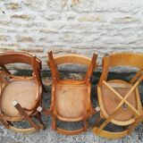 Mismatched bistro chairs