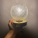 Wall lamp with vintage globe