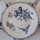 Set of 6 flat plates mismatched nineteenth century, St Amand, Digoin, Moulin des Loups, Lonchamp