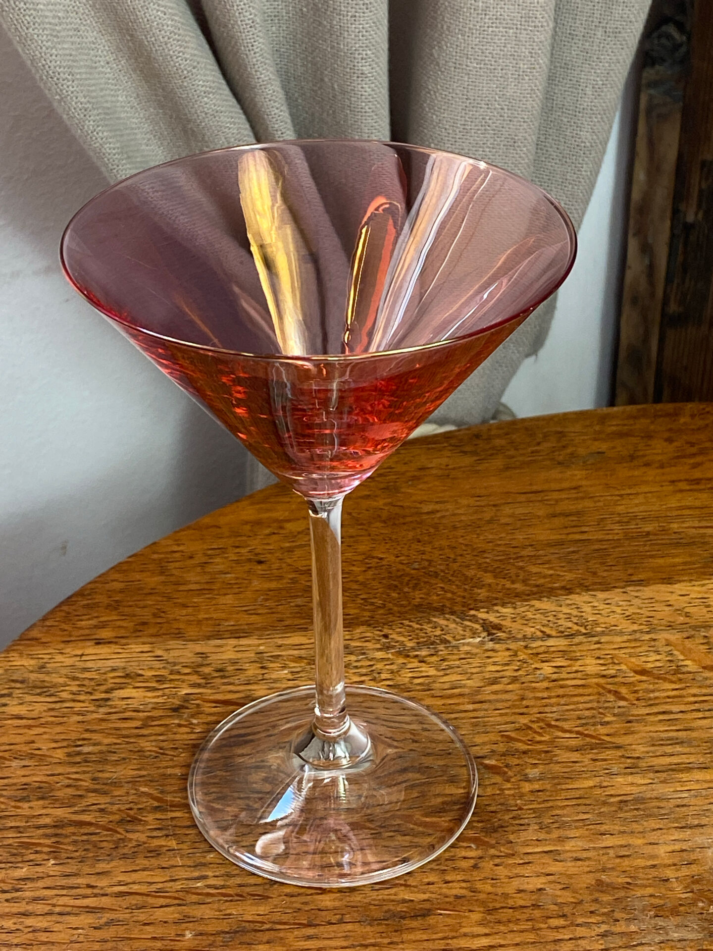 Cocktail glasses in glass