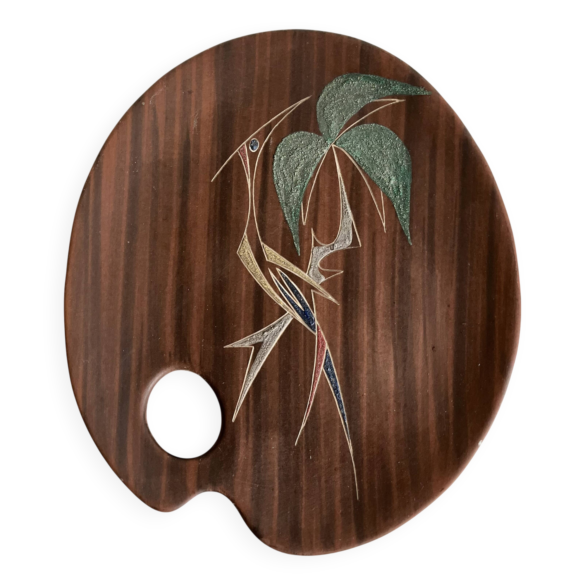 Paint palette-shaped bowl from the L'Ancora brand