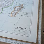 Imprimée en 1885, le sud de l'Afrique.