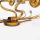 Single gilded and crystal florentine sconce by Banci Firenze.