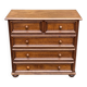 Vintage Louis XIV commode from the 1950s in dark oak.