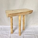 Wooden tripod farm stool