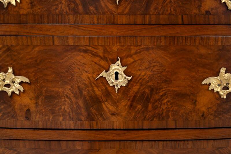 Antique chest of drawers, Northern Europe, circa 1860. After renovation.