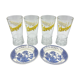 Vintage Schweppes glasses and saucers