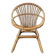 Vintage rattan shell armchair from the 70s, handmade bohemian