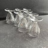 8 Saint Louis Béarn liqueur glasses