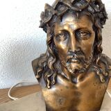 Lampe  bronze Christ signé L. Artaux