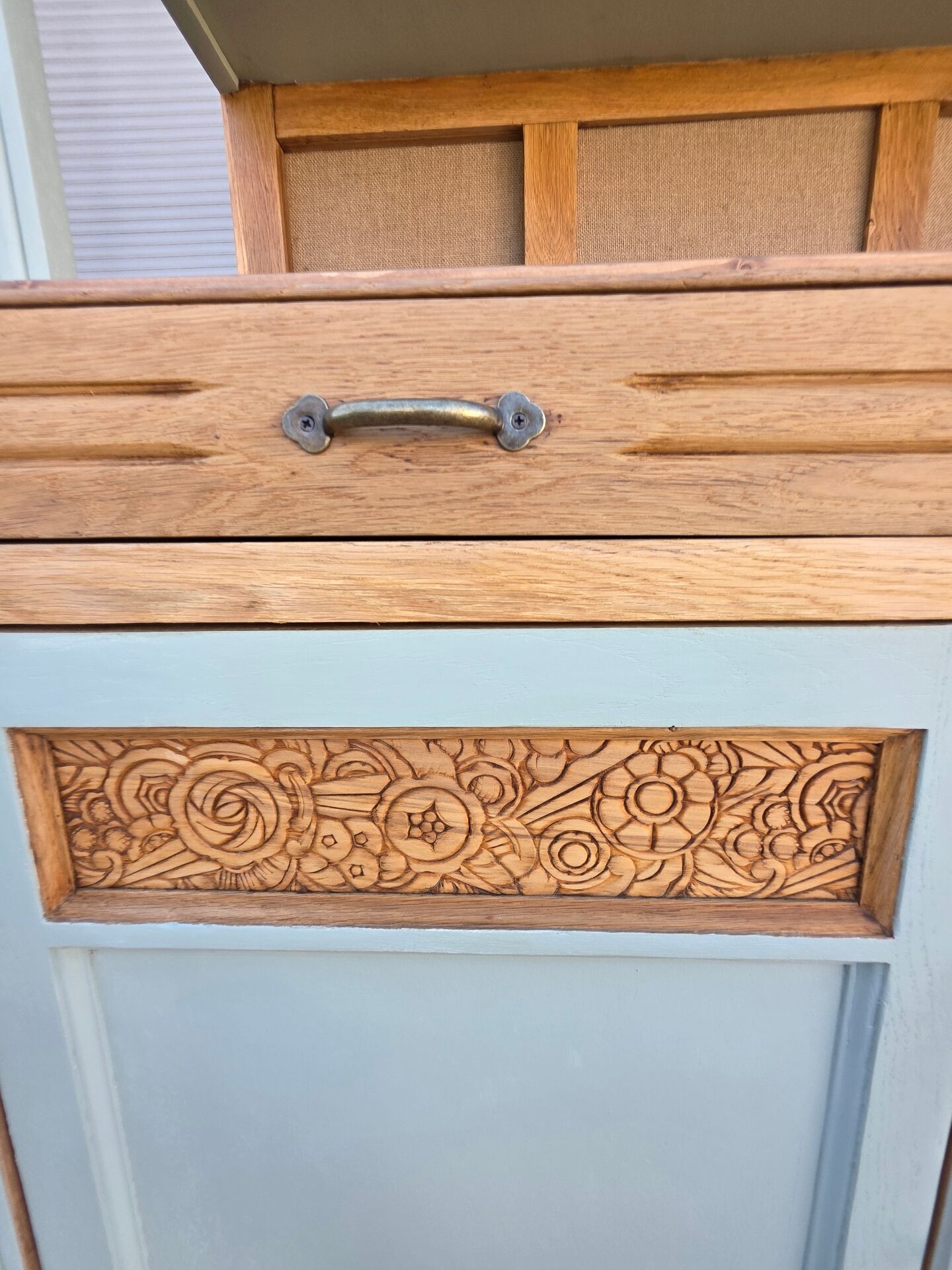 Art Deco sideboard in light oak