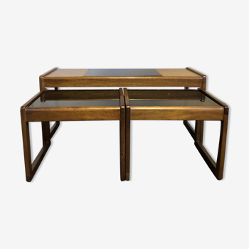 Teak tables from the middle of the century