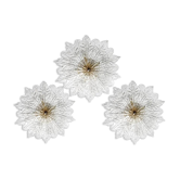 Set of 3 Amsterdam Palmetta, Italian Murano Glass Ceiling Light or Flush Mo