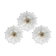 Set of 3 Amsterdam Palmetta, Italian Murano Glass Ceiling Light or Flush Mo