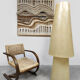 HKliving XL fiberglass floor lamp