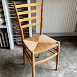 Light wood and straw chair