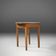French Round Side Table in Oak with Blue Top, 1850s