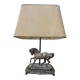 Table lamp in the Maison Charles style made of bronze featuring a horse.