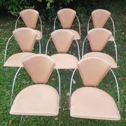 Chrome and leather chair Linda by Arrben