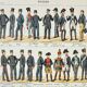 Gravure • Uniformes des Grandes Ecoles • Affiche originale et vintage de 1898